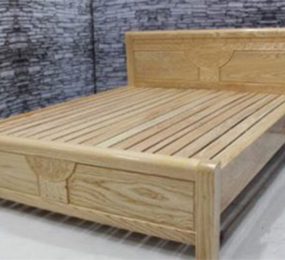 Giường sồi nga bền đẹp chắc chắn 1m4x1m6  - Hàng chính hãng
