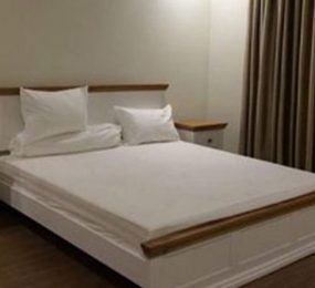 Giường trắng nóc sồi 1m6 x 2m - Hàng chính hãng
