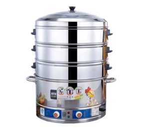 Nồi hấp điện 3 tầng công xuất 3000W Sudier Size-52cm - Hàng chính hãng