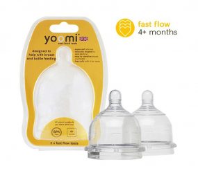 Núm ty silicone siêu mềm Yoomi Y2FFT  - Hàng chính hãng