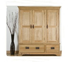 Tủ áo sồi Mỹ giá rẻ 1m4x 1m95 x 60 - Hàng chính hãng