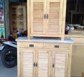 Tủ giầy dép gỗ sồi Mỹ 3 cánh 1.2 m - Hàng chính hãng