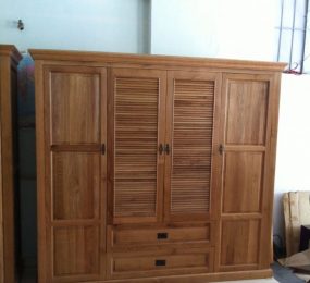 Tủ gỗ 4 cánh 1m8 x 2m x 65 - Hàng chính hãng