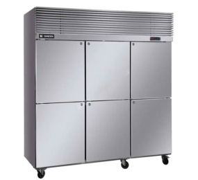 Tủ mát 6 cánh inox Sanden SRC-1853 - Hàng chính hãng
