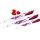 Bộ 3 dao hoa tráng men sứ Tiross TS-1280 - Hàng chính hãng