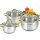 Bộ 3 nồi inox cao cấp 5 lớp Kangaroo KG864 - Hàng chính hãng