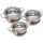 Bộ nồi inox 5 đáy Elmich Celestine 3 chiếc 18 - 24 - 28 - Hàng chính hãng
