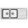 Bồn rửa chén inox Hafele Valerian HS-SDD11650 565.86.361 - Hàng chính hãng