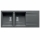 Chậu rửa chén Elica KARTESIO 2B 1D IRON GREY - Hàng chính hãng
