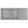 Chậu rửa chén Teka STONE 80 B-TG 2B 1D Grey - Hàng chính hãng