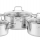 Nồi inox liền khối Elmich Trimax XR EL-3843 size 16, 20, 24cm - Hàng chính hãng