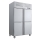 Tủ đông mát 4 cánh inox H&C CDB1.0L4ARF - Hàng chính hãng