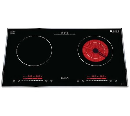 Bếp đôi điện từ hồng ngoại Civin CV-686 - Hàng chính hãng