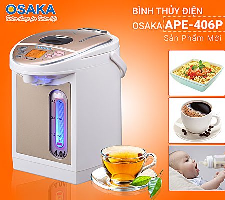 Bình thủy điện Osaka APE-406-P - Hàng chính hãng