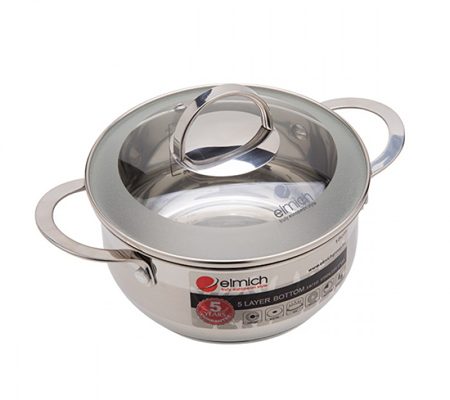 Bộ nồi inox 5 đáy Elmich Celestine 5 chiếc 18-20-22-24-28 - Hàng chính hãng