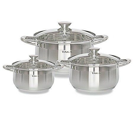 Bộ nồi inox Taka NI03K - Hàng chính hãng