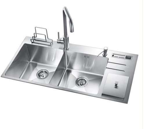 Chậu rửa Inox Sumika 10050B ( có thùng rác) - Hàng chính hãng