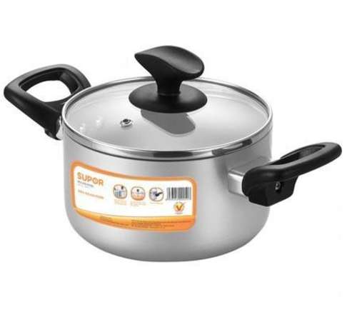 Nồi canh hợp kim nhôm oxy hóa mềm Supor H06011-3 - Dung tích 5.4L - Hàng chính hãng